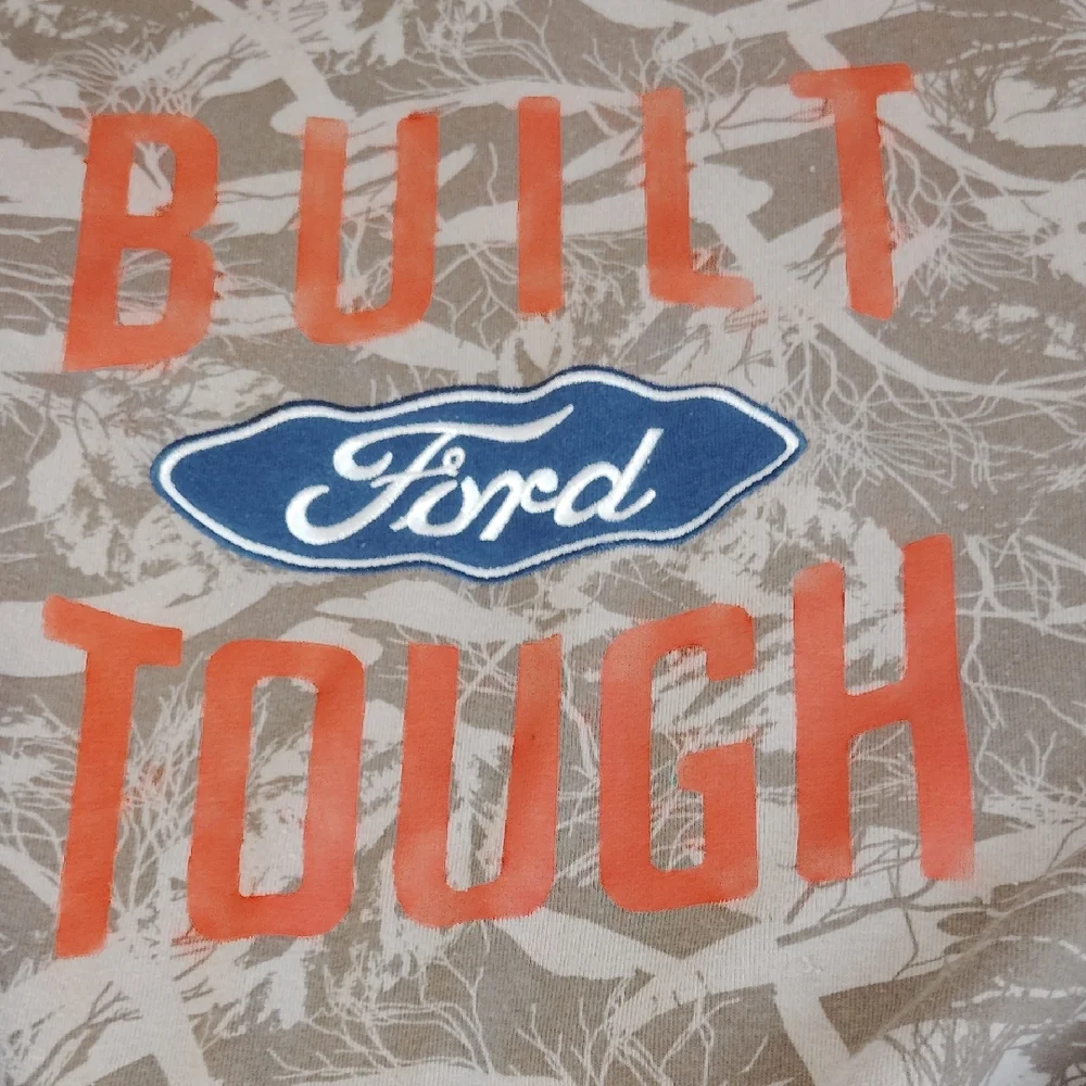 Ford Built Tough Camouflage Embroidery Sweatshirt- Camo - Picture 3 of 4